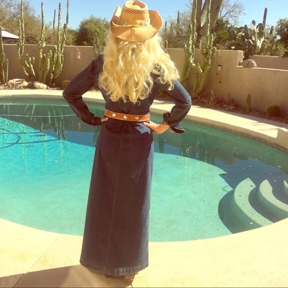 Eddie Bauer Dresses & Skirts - sold   Vintage Denim Maxi dress